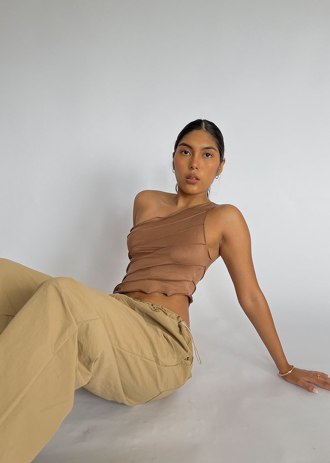 Top Asimetric - Chocolate