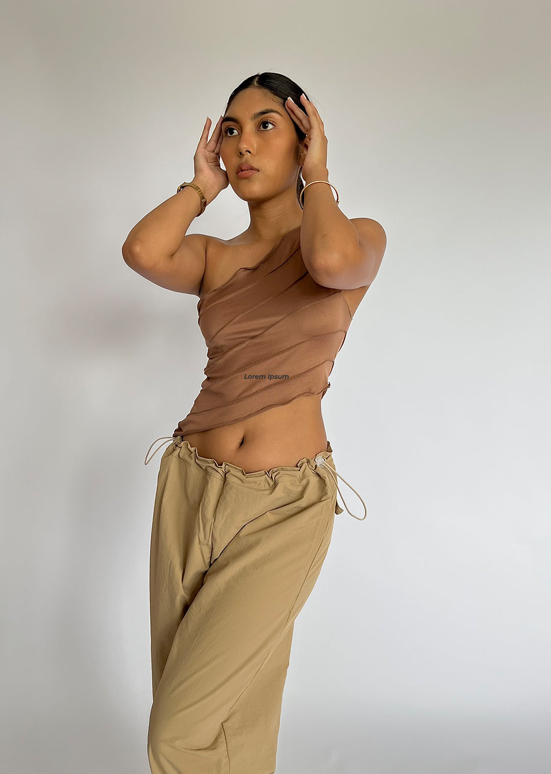 Top Asimetric - Chocolate